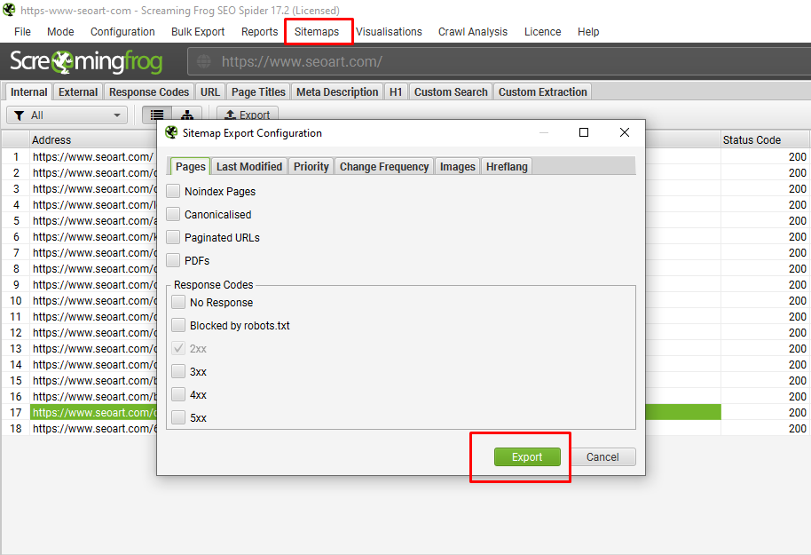 Screaming Frog ile Nasıl Sitemap Oluşturulur?