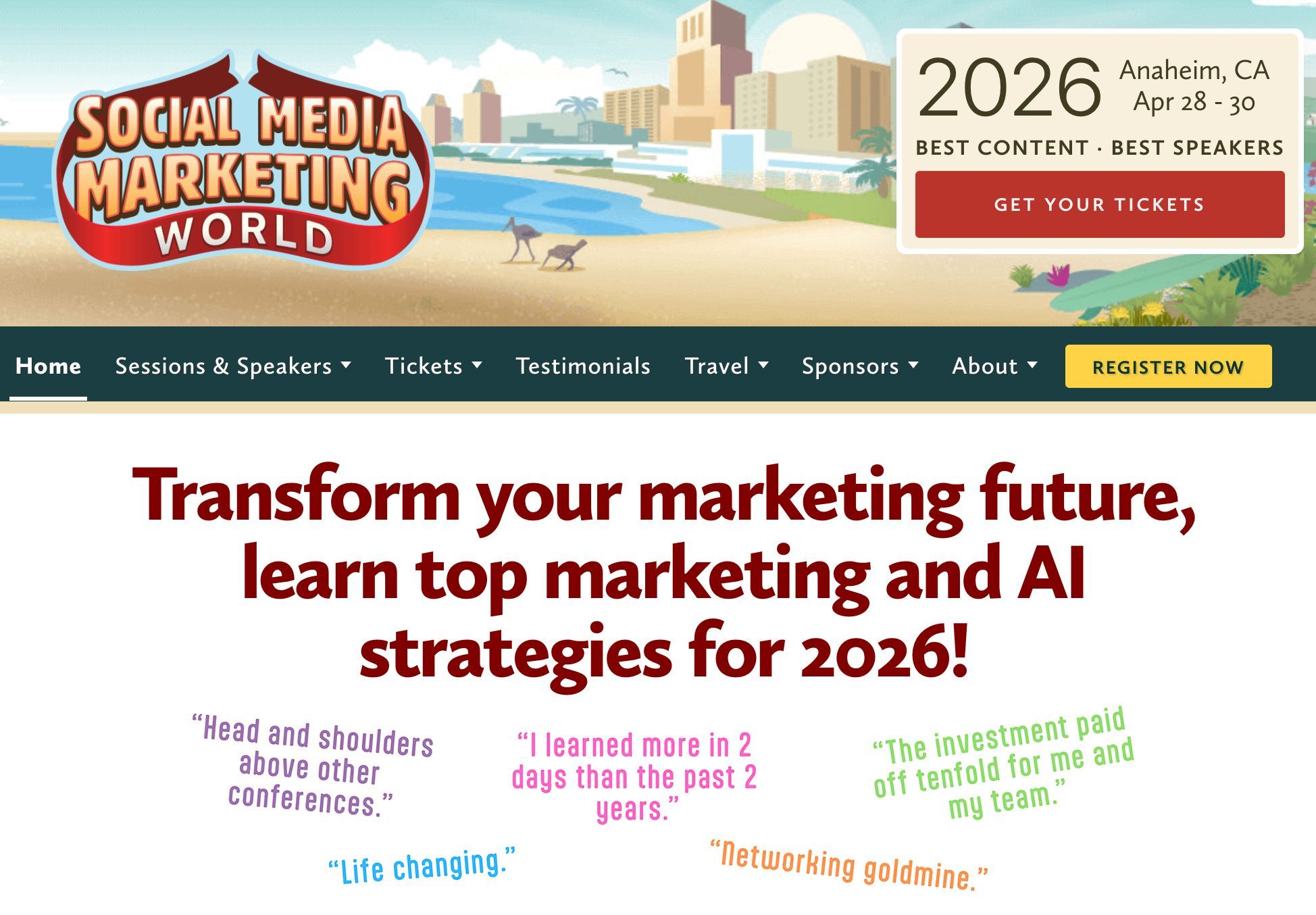Social Media Marketing World 2026 etkinlik ana sayfası