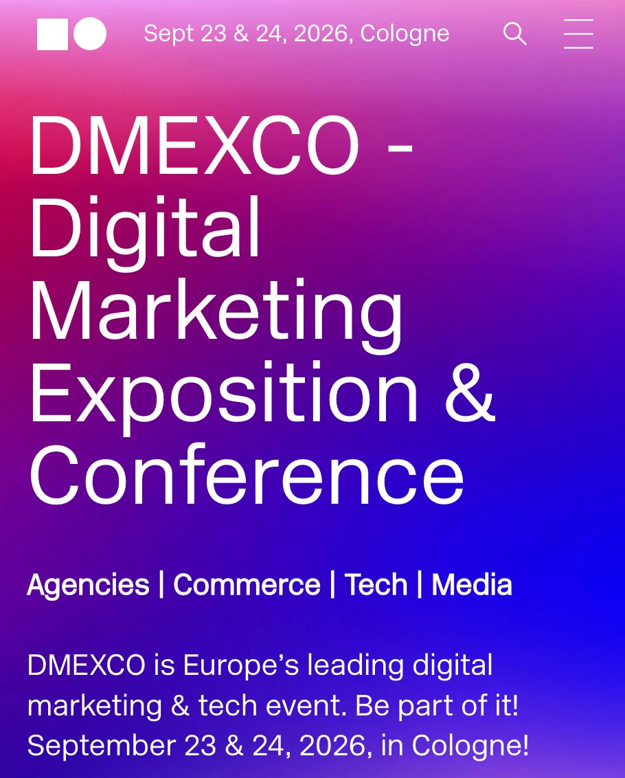 DMEXCO 2026 dijital pazarlama fuar ve konferans görseli