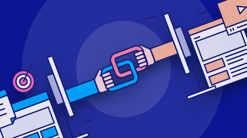 Backlink analizi ve link profili illüstrasyonu.