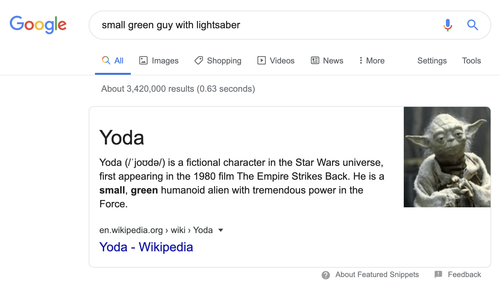 Işın kılıçlı küçük yeşil adam araması Google sonucu