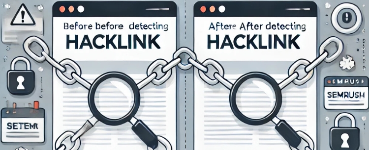 Hacklink ve izinsiz bağlantı güvenliği temalı görsel.
