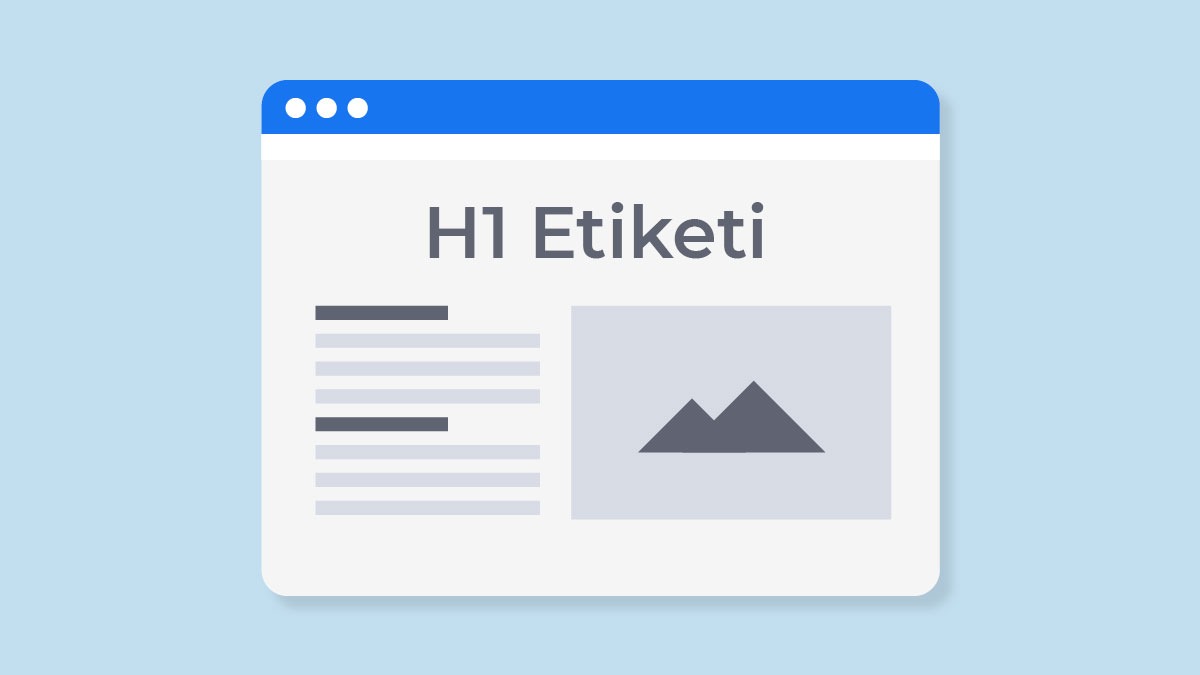 HTML heading (H1–H6) hiyerarşisi görseli.