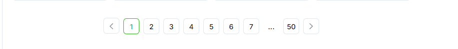 Klasik pagination — sayfa numaralı gezinme örneği.